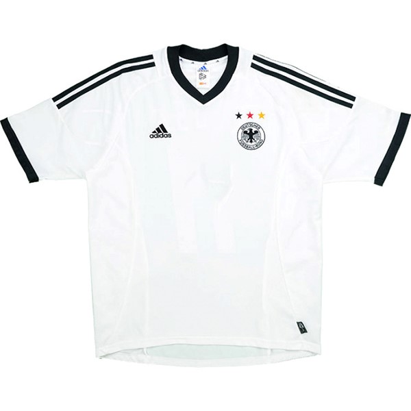 Camiseta Alemania Primera equipo Retro 2002 Blanco